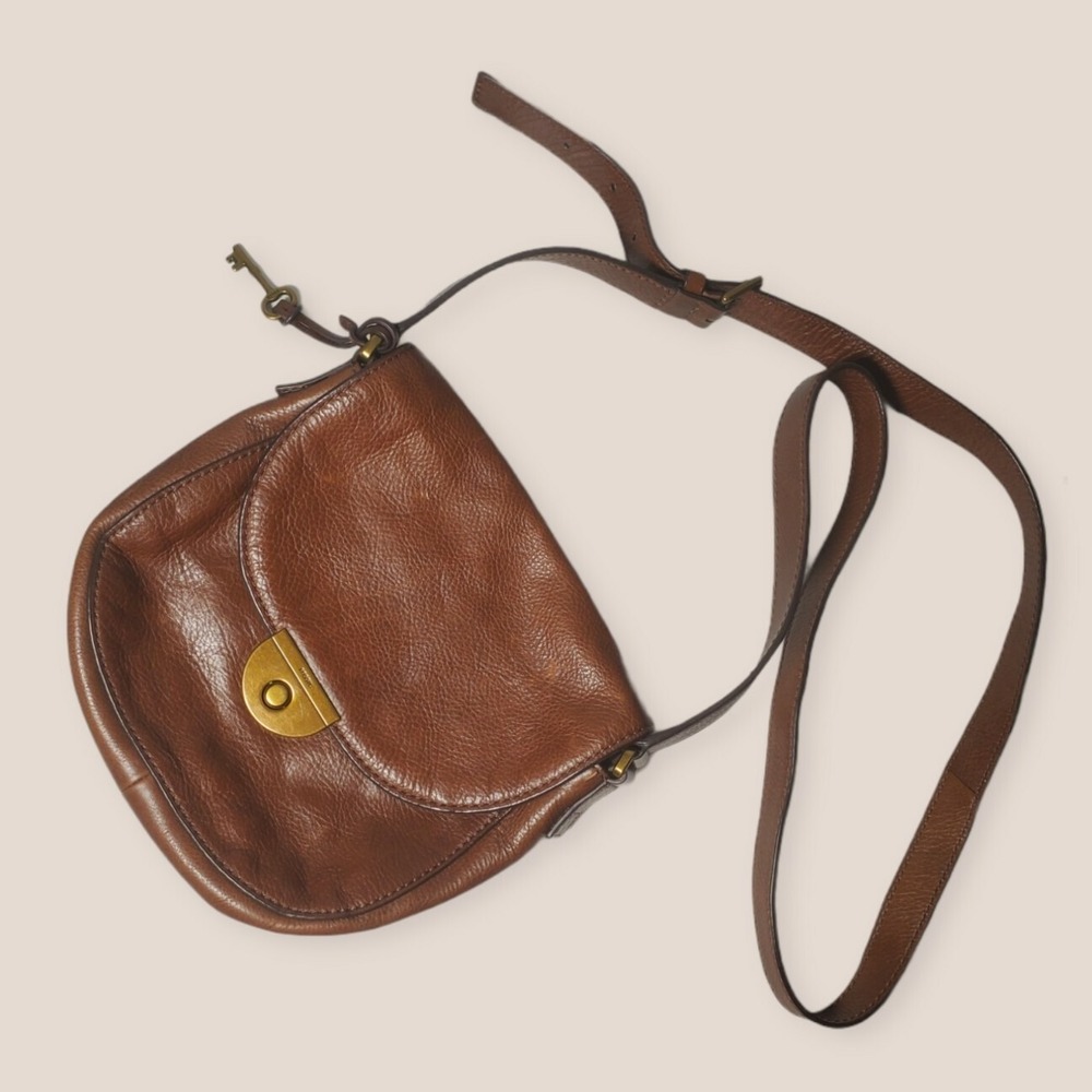 Fossil Women's Emi Saddle Bag Brown‎ ZB6851200